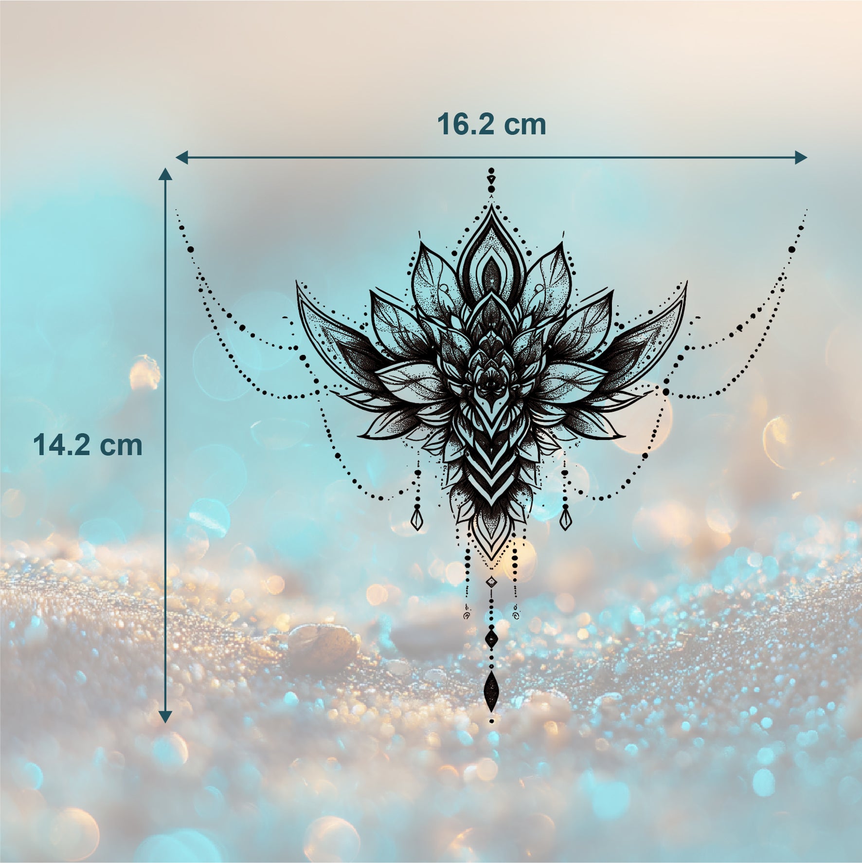 Geometric Lotus Tattoo