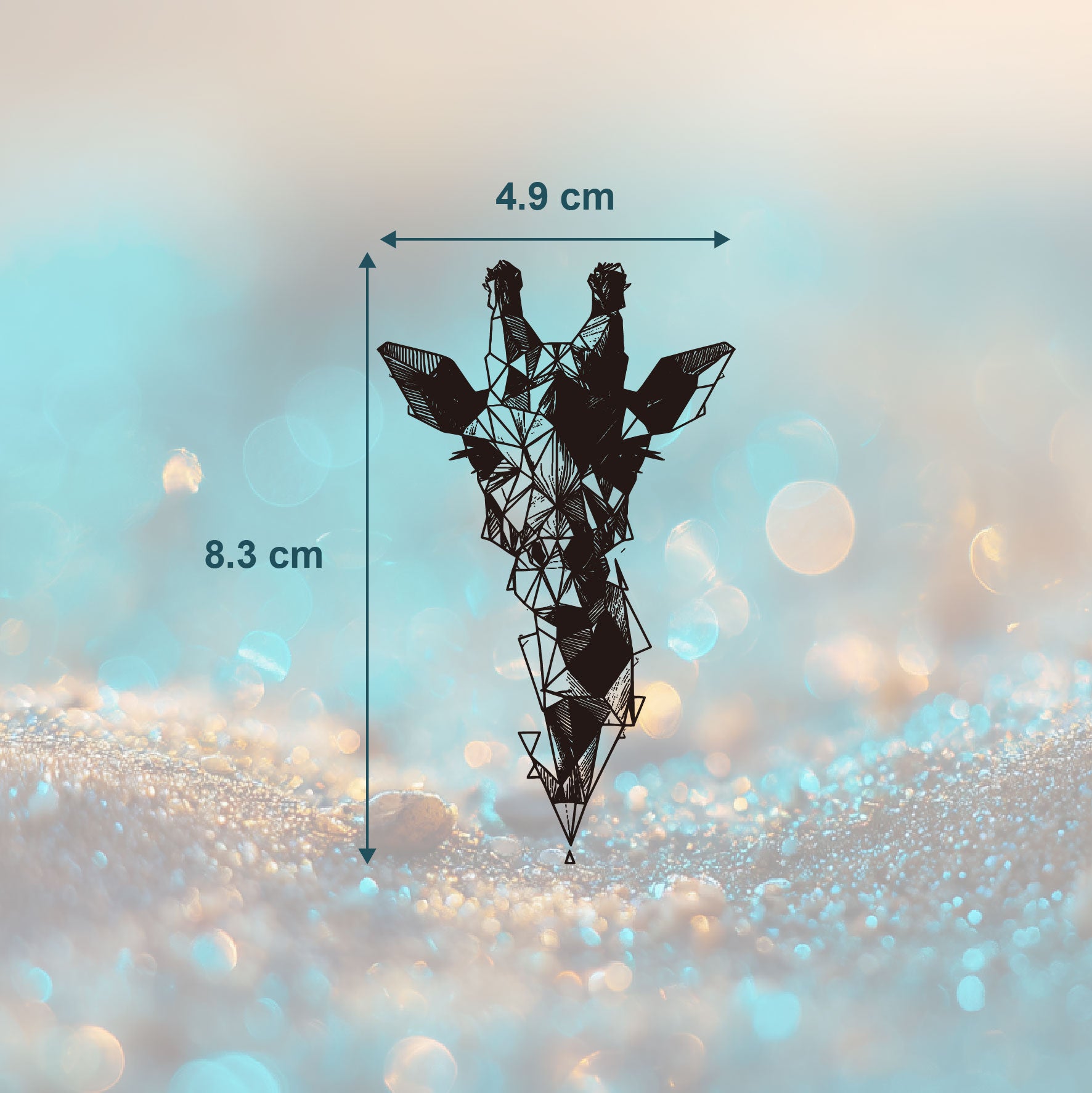 Geometrische Giraffe Tattoo