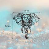 Geometrischer Elefant Tattoo