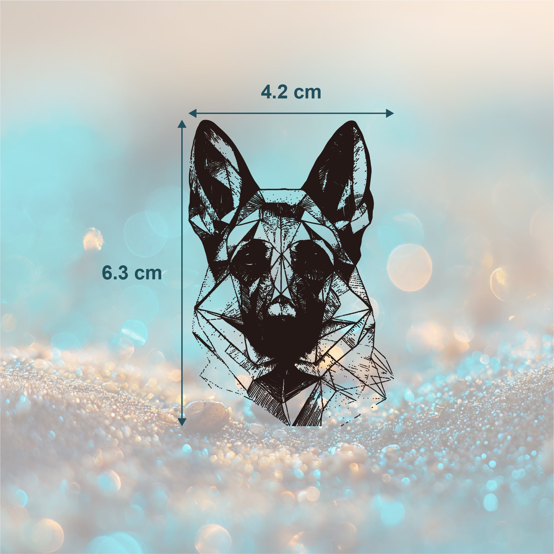 Treuer Schäferhund Tattoo