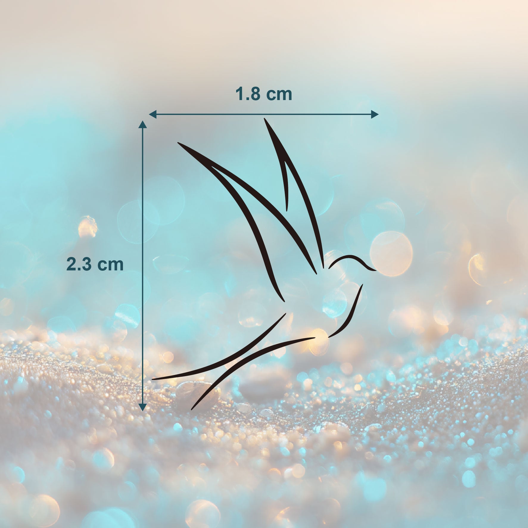 Minimalistische Taube Tattoo