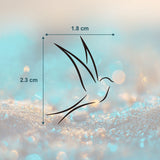 Minimalistische Taube Tattoo