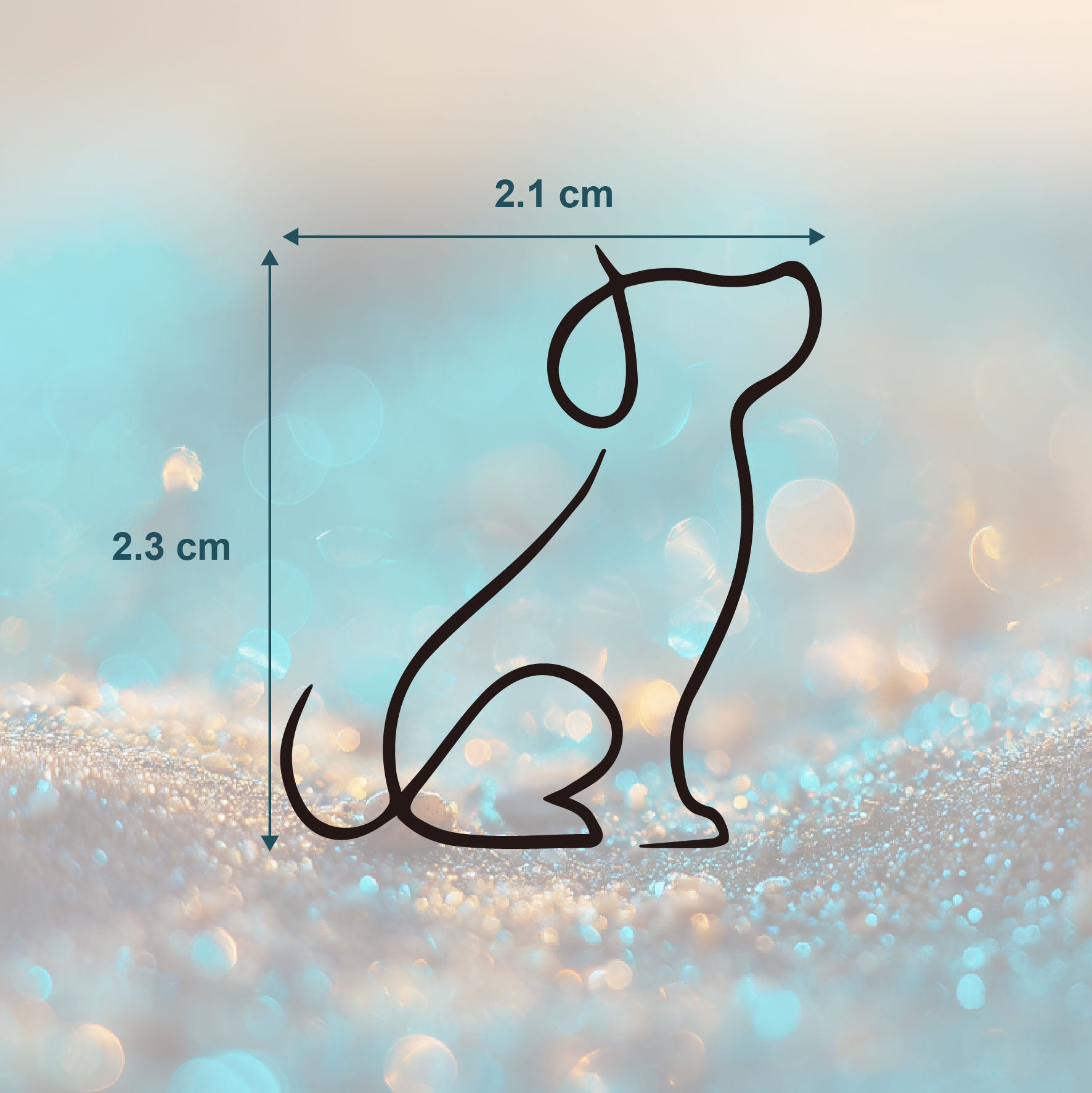 Minimalist Pup Tattoo